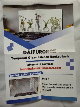 Daifuronge 738191947681 Tempered Glass Backsplash For Kitchen Sunflower Stove Splashback Back