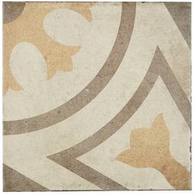 Daltile 081516546442 Porcelain Cement Look 8 X Inch Warm Blend Decorative Tile In Circolo