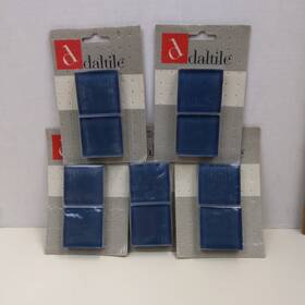 Daltile 2904990 Blue Glass Tile Sample Cg0422cc1p 5 Packs 4pc Each New Square Mosaic