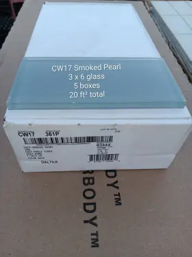 Cw17 Daltile 32 Tiles - Glass Subway Wall Tile 3 X 6 Smoke Pearl Cw17..vintage Retro