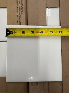 Daltile K175- 6 Inch X6 Wall Tile Biscuit Semi-gloss 88 Cases Two Pallets/1 100 Sf