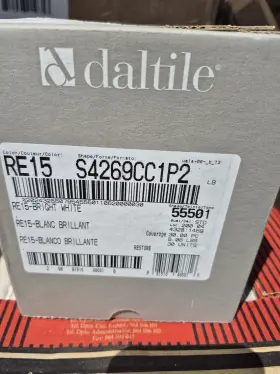 Re15s4269cc1p2 Daltile Restore White 2x6 Ceramic Bullnose Trim Tile 2.4 Sq. Ft