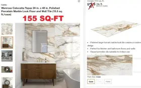 Wr20rct2448plhd Daltile 155 S Wenrose Calacatta Topaz 24 X 48 Polished Porcelain Floor Wall Tile Wr20rct2448plhd Daltile 155 S Wenrose Calacatta Topaz 24 X 48 Polished Porcelain Floor Wall Tile