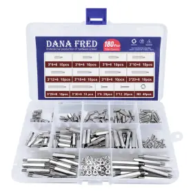Dana Fred 795853180916 M3 Hex Carbon Steel Standoff 180 Pcs Male Female Silver
