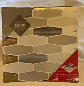 Decops33lhmoon Decor Peel And Stick Mosaics Moon Long Hex