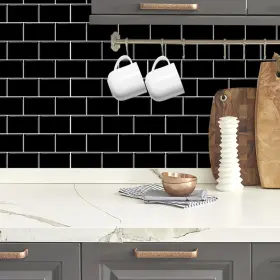 41004 Decor Wow D Cor Peel And Stick Backsplash For Kitchen Bathroom 8 12x12-inch Shee