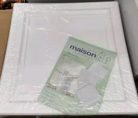 R24-96pw Decorative Ceiling Tiles Inc. A La Maison Ceilings R24 Line Art Foam Glue-up Tile 256 Sq/ft Case Of 96