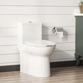 Deervalley 751313645241 Symmetry Dual-flush Elongated One-piece Toilet