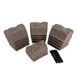 Dekorra 445028893884 Block Edging 10 Inch L X 4 W H 16-piece Kit In Riverbed Brown Granit