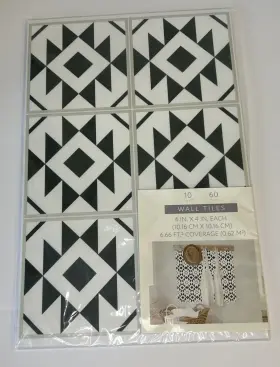 Design Group 018697662142 Peel And Stick Wall Tiles Each 4x4 Inches 10 Sheets 60 Total