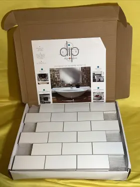 Mskl-k1b Design Is Personal Dip 10pack 12x12in Peel And Stick Backsplash Self-adhesive Vinyl Subway Tile