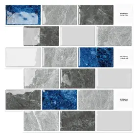 2021e-f-012 Dewoo Brick 3d Crystal Peel And Stick Self Adhesive Backsplash Wall Tile Subway For