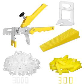 Dgsl Tsl116 Tile Leveling System With Plier - 1/16 Inch 3000 Spacers Yellow