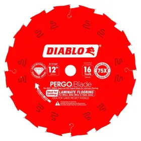 D1012lf Diablo Pcd Laminate Flooring Blade 12 Inch X 16-teeth Pergoblade Saw For An