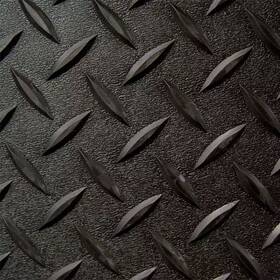 Diamond Deck 313111290278 5x7.5 Ft Black Pvc Motorcycle Mat Plate Garage Floor Cover Parking Pad