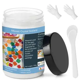 Ym-usgj-1759 Dingsen Mosaic Grout For Crafts White Quick-dry Crystal Tile Ready-to-use Ca
