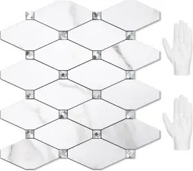 Direct 726084093188 10 Sheets Peel And Stick Backsplash Calacatta On Aluminum Composite Tiles Direct 726084093188 10 Sheets Peel And Stick Backsplash Calacatta On Aluminum Composite Tiles