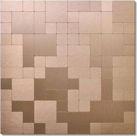 Direct Wt09 Copper Peel And Stick Tile Backsplash Brushed Gold Stainless Steel Finish