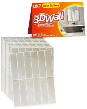 Riv1120 Dkp 20 Sheets Thicker Design Premium Peel And Stick Wall Panels Backsplash P