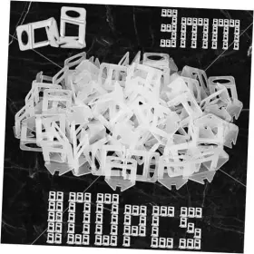 Tlsc-1 Dojobkinb Tlsc-1/8-100pcs Tile Leveling System Clips 3mm 100pcs Spacers 100 Pcs 1/8 Inch
