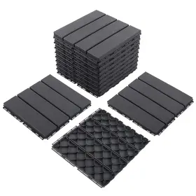 Domi Outdoor Living 730637472610 Patio Deck Tiles 12 X Inches Composite Interlocking Domi Outdoor Living 730637472610 Patio Deck Tiles 12 X Inches Composite Interlocking