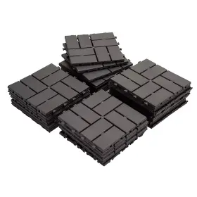 Pl3019-36p-r Domi Outdoor Living Pre-owned Patio Deck Tiles Four Slat Plastic Flooring 36pcs One Pack Grey Pl3019-36p-r Domi Outdoor Living Pre-owned Patio Deck Tiles Four Slat Plastic Flooring 36pcs One Pack Grey