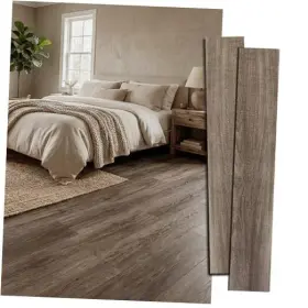 Vc-lvt-br-m3080-3 Dongguan Xinlijie New Materials Co. Ltd. Waterproof Peel And Stick Floor Tile 54 Sq.ft 36 Inch X6 Walnut Brown