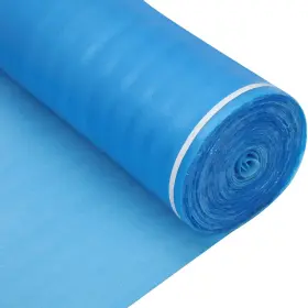 Doniks 770807516294 Blue Flooring Underlayment 3in1 Foam Paddingwith Vapor Barrier And Tape Ideal F