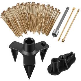 Dreyoo Dreyoo-floors-305 Squeaky Floor Repair Kit With 5 Tools And 50 Screws One Size Black