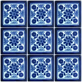 Ex27 Drt Talavera 769822499323 Mexican Tile 4x4 9 Pieces Not Stickers A1 Export Quality Ex27 Drt Talavera 769822499323 Mexican Tile 4x4 9 Pieces Not Stickers A1 Export Quality