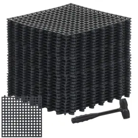 Ykh-drydiet-662 Drydiet 24 Pack Drainage Tiles Modular Interlocking Floor With 1 Pc Plastic Ham