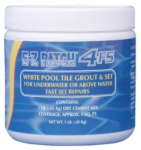 Ezp-141 E-z Patch Products 4 F.s. White Pool Tile Grout Repair Fast Set 1 Lb Ezp-141 E-z Patch Products 4 F.s. White Pool Tile Grout Repair Fast Set 1 Lb