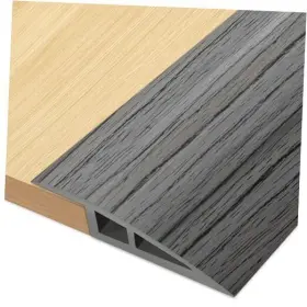 Easethrift 704090954006 Floor-transition-strip Door-thresholdch Threshold 36 In Dark Gray Wood Grain