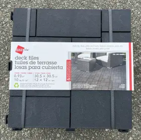 1600003 Easy Tile Cosmo Deck 12 In X Tiles Slate 10 Pack 1600003 Easy Tile Cosmo Deck 12 In X Tiles Slate 10 Pack