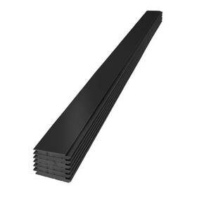 Edge 744759589859 1 Inch X 6 8 Ft. Timeless Midnight Black Smooth Painted Nickel Gap Shiplap