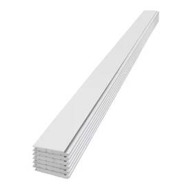 Edge 744759913814 1 Inch X 6 Ft. Timeless Farmhouse White Smooth Painted Nickel Gap Shiplap