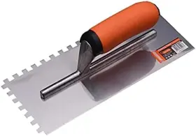 Edward Tools 445027353358 Squared Notch Tile And Flooring Trowel - 1/4 Inch X Pro Gra Edward Tools 445027353358 Squared Notch Tile And Flooring Trowel - 1/4 Inch X Pro Gra