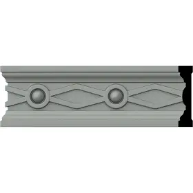 Cha03x00fe Ekena Millwork 849014000688 Large Federal Chair Rail 3 1/8 Inch H X 3/4 P 94 1/2 L 7/8 Repe
