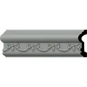 Cha03x02fe Ekena Millwork 849014000817 Federal Chair Rail 3 1/8 Inch H X 1 P 94 1/2 L 2 3/8 Repeat Primed