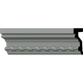 Ekena Millwork 849014000893 4 1/4 Inch H X 1 1/2 P 94 1/8 L Repeat Rope Chair Rail