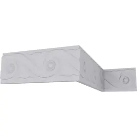 Mld02x00ma Ekena Millwork 849014005447 Marseille French Scroll Chair Rail 2 1/8 Inch H X 3/8 P 94 1/2 L White