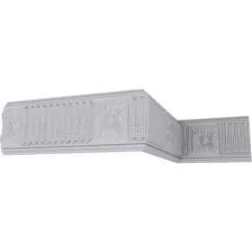 Mld07x01ax Ekena Millwork 849014006789 Alexa Chair Rail Moulding 7 7/8 Inch H X 1 3/8 P 94 1/2 L White