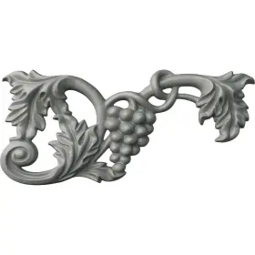 Ekena Millwork 849014008455 8 5/8 Inch W X 4 3/8 H 3/4 P Small Grape And Leaf Onlay Right