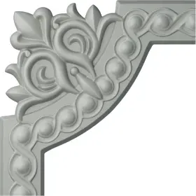 Pml02x00fo Ekena Millwork 849014011448 Pml10x10fo Foster Running Coin Corner Moulding Pa