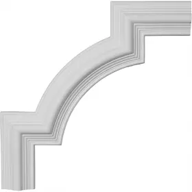 Pml02x01be Ekena Millwork 849014011806 Pml15x15be Bedford Corner Moulding Panel 15 1/8 Inch W X