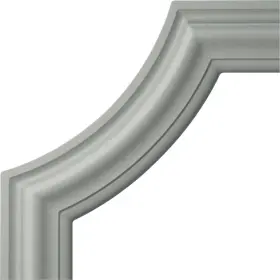 Pml02x00po Ekena Millwork 849014030166 Pml10x10po Pompeii Corner Moulding Panel 10 Inch W X H