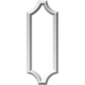 Pnl08x24as-02 Ekena Millwork 849014046334 8 Inch W X 24 H 1/2 P Ashford Molded Scalloped Wainscot Wall Panel