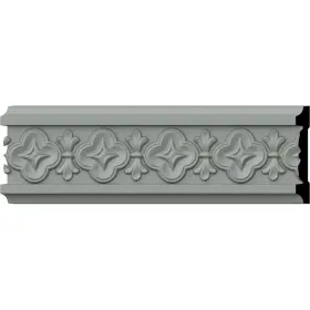 Ekena Millwork 849014095219 4 3/8 Inch H X 5/8 P 94 1/2 L 3 Repeat Victorian Chair Rail