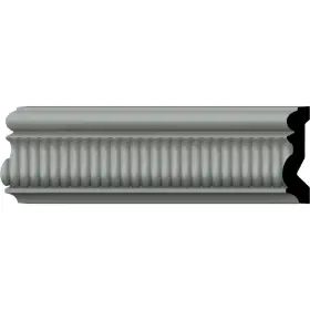Ekena Millwork 849014095363 3 1/4 Inch H X 1 P 94 1/2 L 3/8 Repeat Nevio Chair Rail