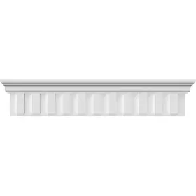Crh09x25de Ekena Millwork 849014095660 25 Inch Bottom Width X 29 3/4 Top 9 3/8 H 7/8 P Dentil Cros